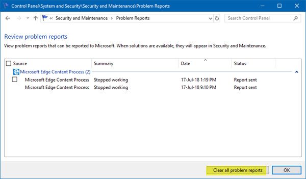 clear-Problem-Reports-in-Windows-10-600x351